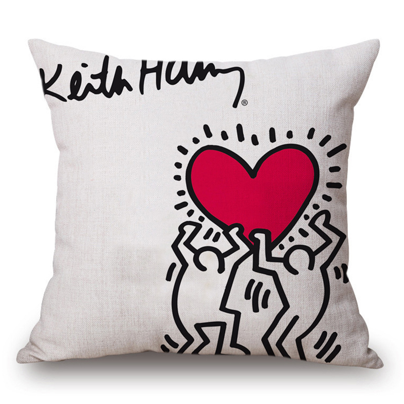 Подушка Keith Haring 11 Мульти Подушка Keith Haring 11 Мульти в Челябинске | Loft Concept