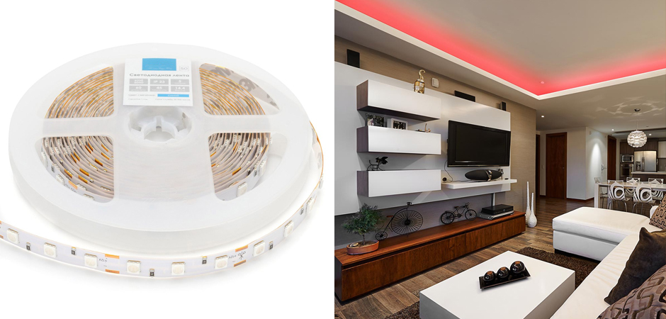 Светодиодная лента 14,4W/m 60LED/m 5050SMD красный Светодиодная лента 14,4W/m 60LED/m 5050SMD красный - Loft-Concept в Челябинске