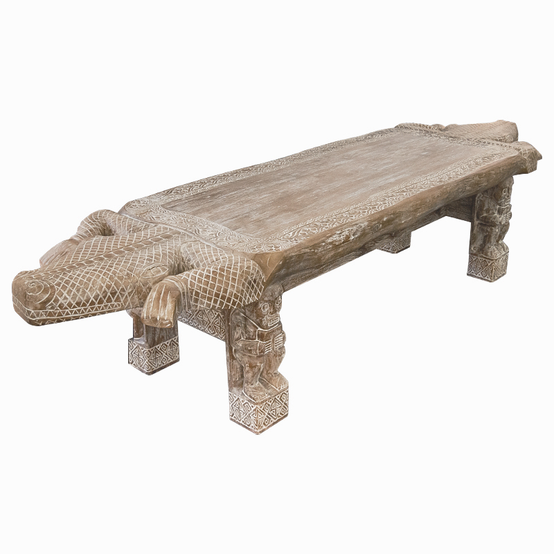 Большой обеденный стол Crocodile dining table ручная работа Древесина Большой обеденный стол Crocodile dining table ручная работа Древесина в Челябинске | Loft Concept