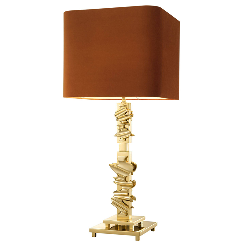 Настольная лампа Eichholtz Table Lamp Abruzzo brass Латунь Оранжевый Настольная лампа Eichholtz Table Lamp Abruzzo brass Латунь Оранжевый в Челябинске | Loft Concept