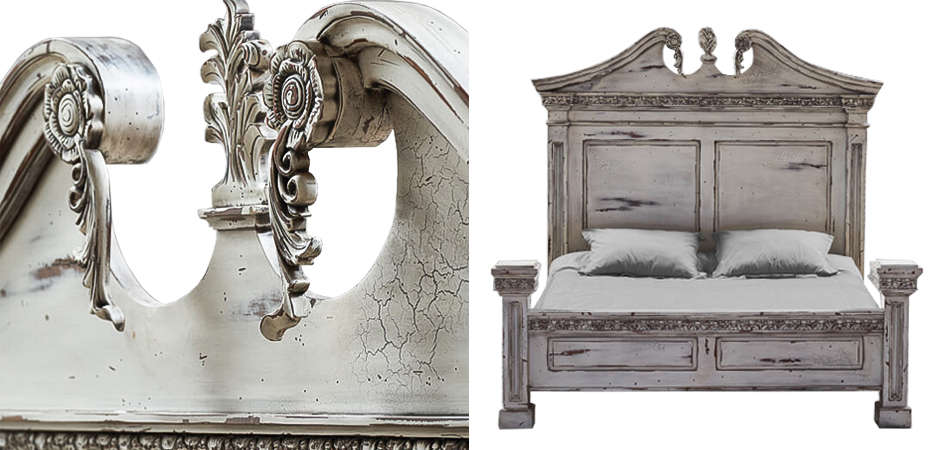 Кровать Gothic Style Bed White Кровать Gothic Style Bed White - Loft-Concept в Челябинске