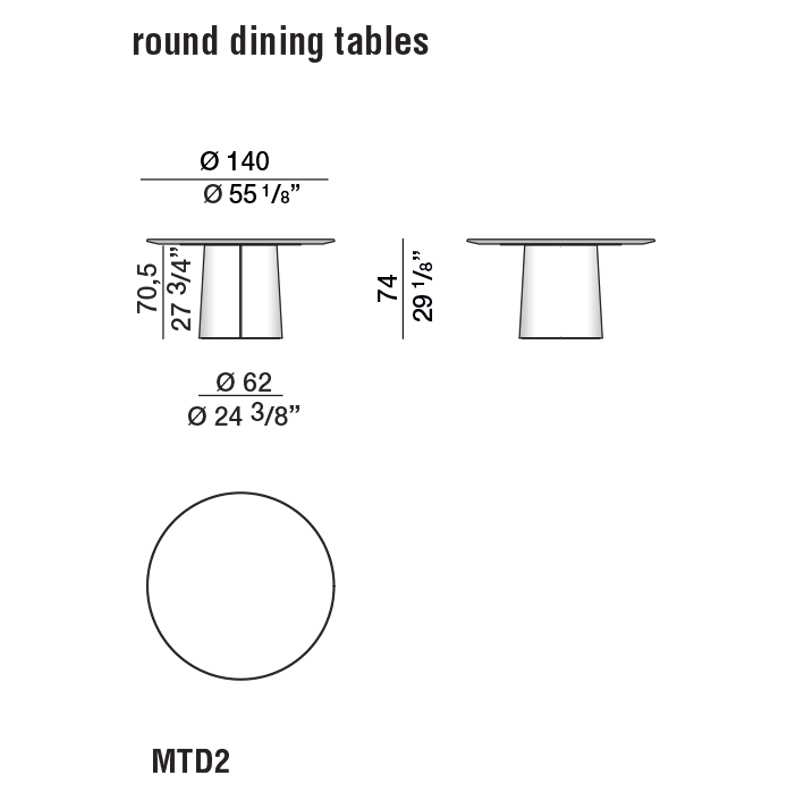 Дизайнерский круглый обеденный стол MATEO Dining Table Дизайнерский круглый обеденный стол MATEO Dining Table в Челябинске