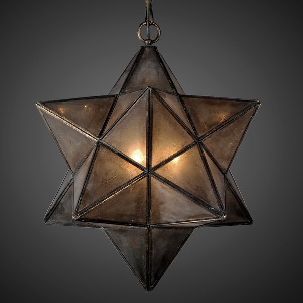 Подвесной светильник Star frosted glass 45 Металлик винтаж Подвесной светильник Star frosted glass 45 Металлик винтаж в Челябинске | Loft Concept