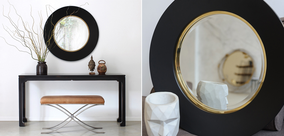 Зеркало Black Circle Mirror Зеркало Black Circle Mirror - Loft-Concept в Челябинске