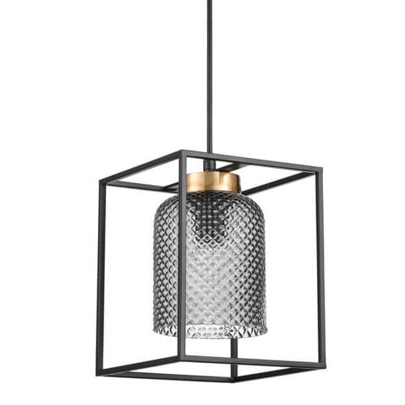 Подвесной светильник Myron Hanging lamp Черный Дымчатый (Smoke) Подвесной светильник Myron Hanging lamp Черный Дымчатый (Smoke) в Челябинске | Loft Concept