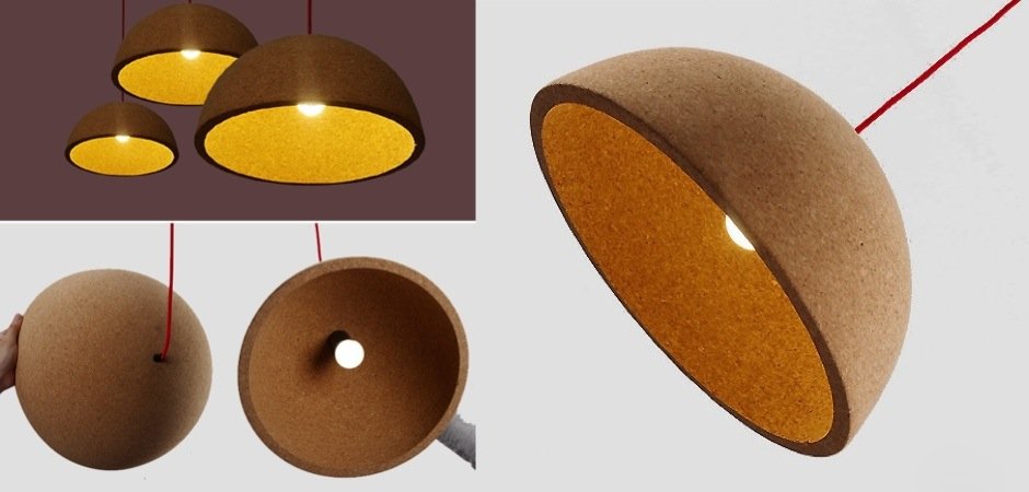 Подвесной светильник Cork Semisphere Подвесной светильник Cork Semisphere - Loft-Concept в Челябинске