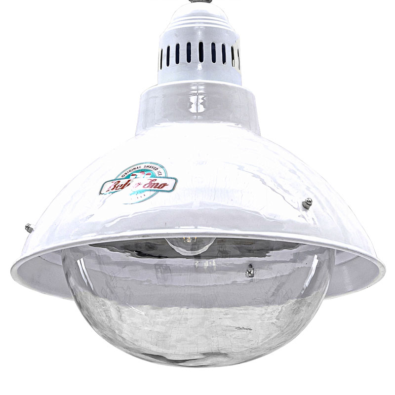 Подвесной светильник Visor Loft White Pendant Белый Прозрачный Подвесной светильник Visor Loft White Pendant Белый Прозрачный в Челябинске | Loft Concept
