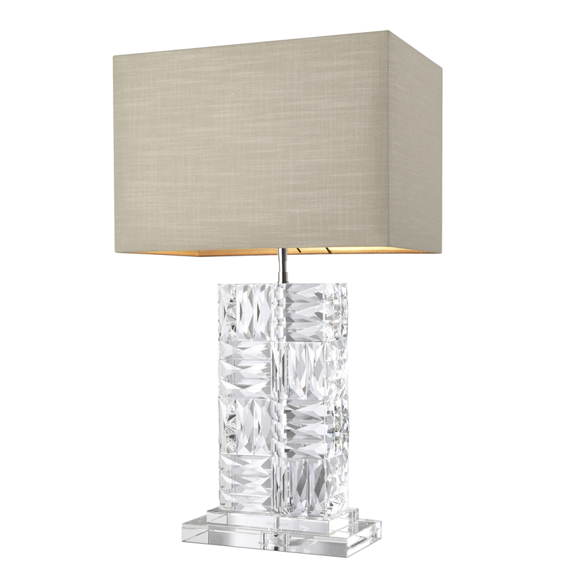 Настольная лампа Eichholtz Table Lamp Contemporary Прозрачный Бежевый Настольная лампа Eichholtz Table Lamp Contemporary Прозрачный Бежевый в Челябинске | Loft Concept