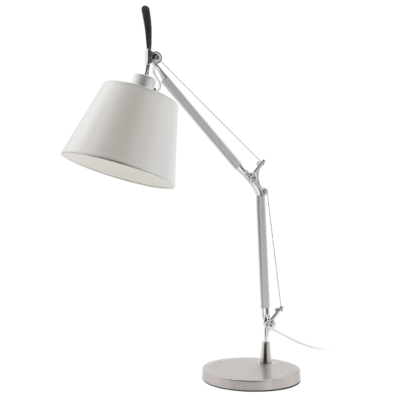 Настольная лампа Tolomeo Tavolo Basculante Белый Хром Настольная лампа Tolomeo Tavolo Basculante Белый Хром в Челябинске | Loft Concept