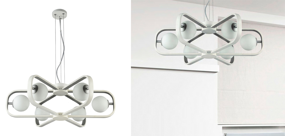 Люстра Michele Ball Chandelier Silver 6 Люстра Michele Ball Chandelier Silver 6 - Loft-Concept в Челябинске