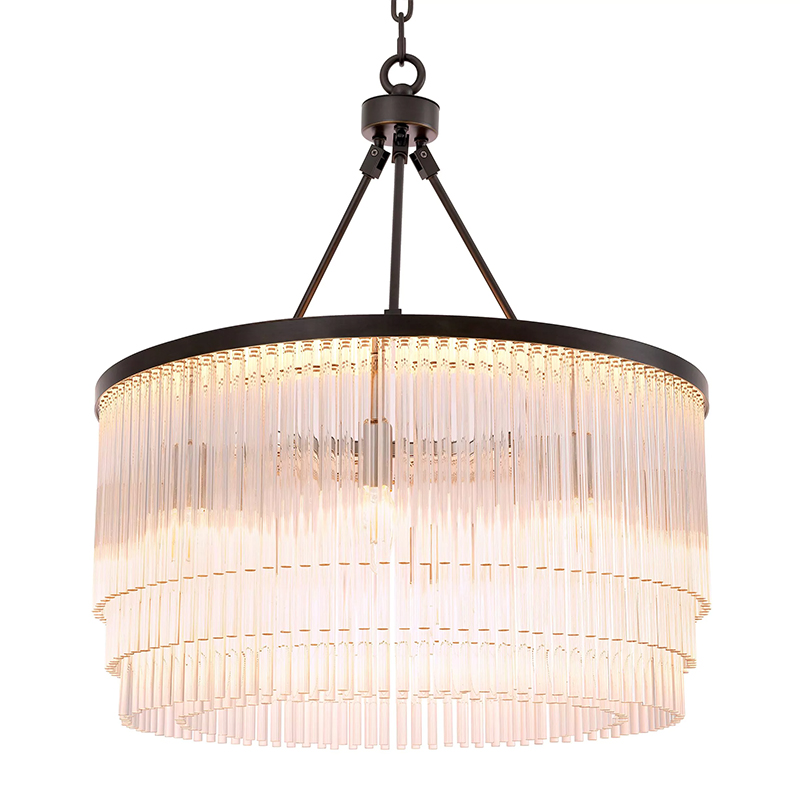 Люстра Eichholtz Chandelier Hector S Bronze Прозрачное Стекло Черный Темная бронза Люстра Eichholtz Chandelier Hector S Bronze Прозрачное Стекло Черный Темная бронза в Челябинске | Loft Concept