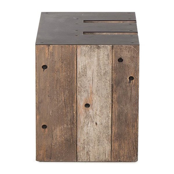 Столик Wooden Alphabet E Side Table Коричневый Графит в Челябинске | Loft Concept 