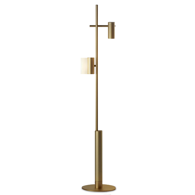 Торшер CILON Typography Floor Lamp I Золотой Белый Торшер CILON Typography Floor Lamp I Золотой Белый в Челябинске | Loft Concept