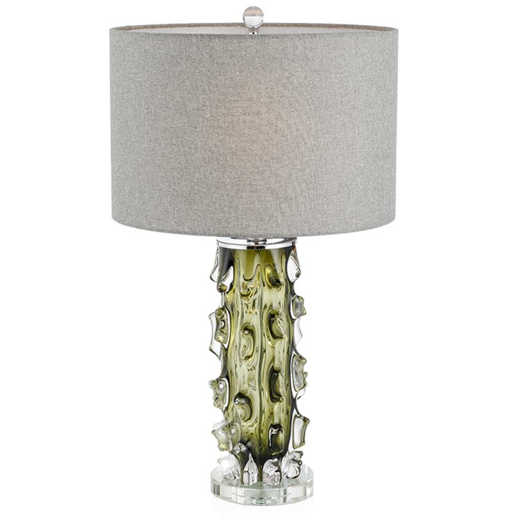 Настольная лампа Glass Cactus Зеленый Серый Настольная лампа Glass Cactus Зеленый Серый в Челябинске | Loft Concept