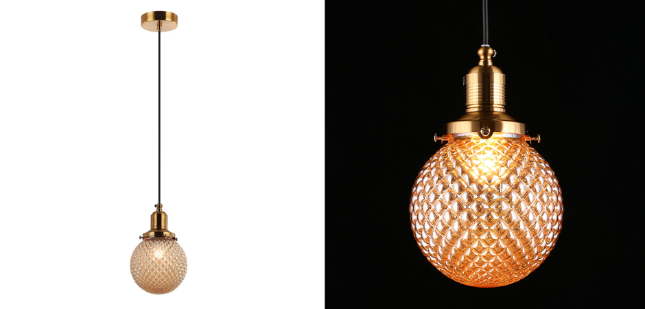 Подвесной светильник Perforated Bubbles Янтарь Подвесной светильник Perforated Bubbles Янтарь - Loft-Concept в Челябинске