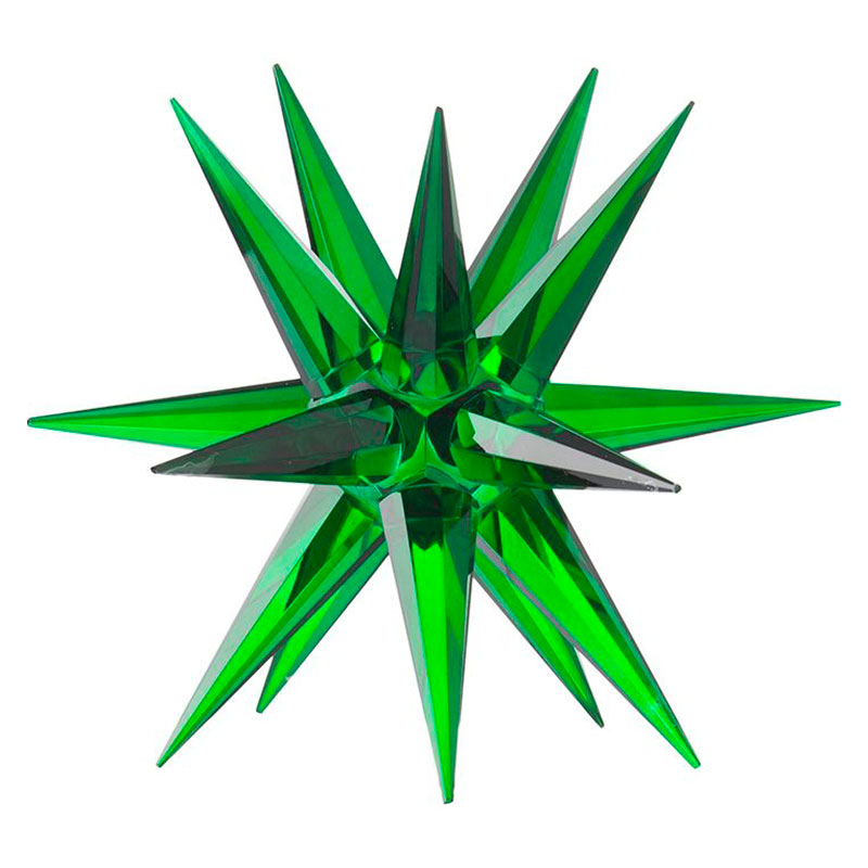 Статуэтка стеклянная зеленая звезда Green Star Зеленый Статуэтка стеклянная зеленая звезда Green Star Зеленый в Челябинске | Loft Concept
