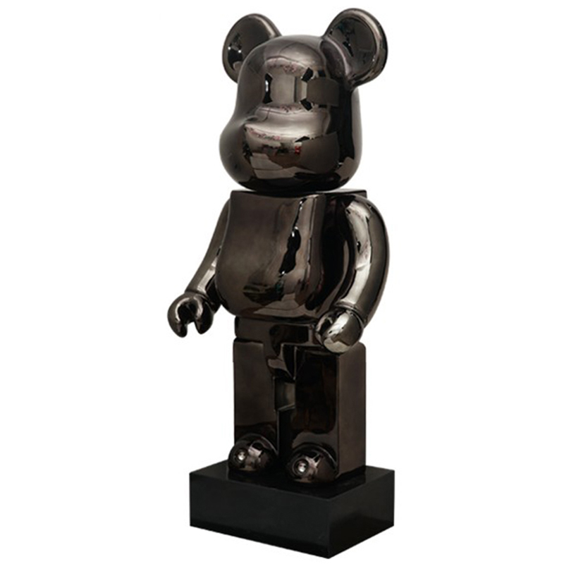 Статуэтка Bearbrick Black on stand Черный Статуэтка Bearbrick Black on stand Черный в Челябинске | Loft Concept