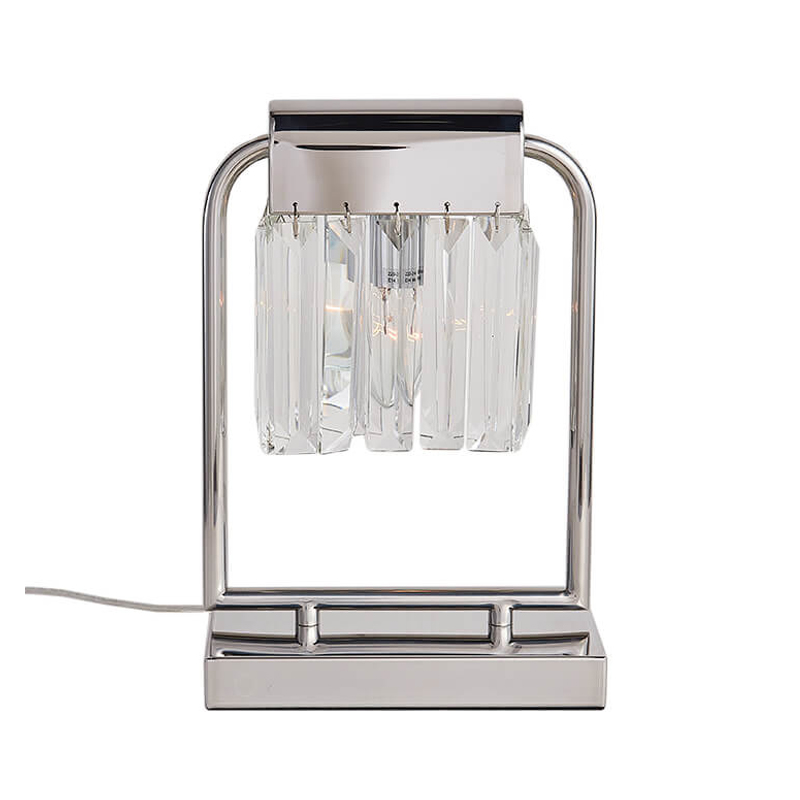 Настольная лампа Crystal Pendants chrome Прозрачное Стекло Хром Настольная лампа Crystal Pendants chrome Прозрачное Стекло Хром в Челябинске | Loft Concept