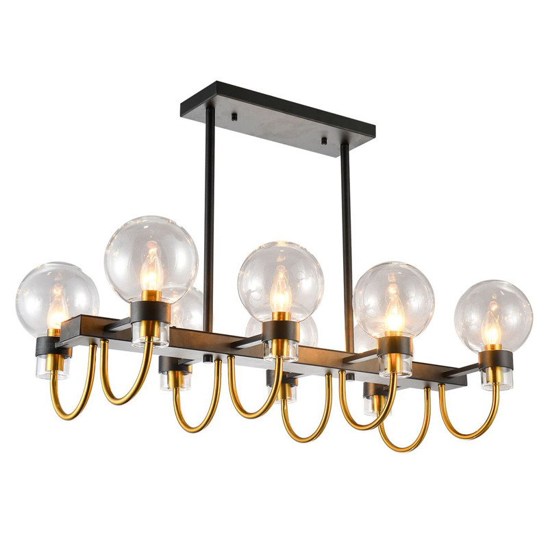 Люстра Votrom Chandelier Черный Прозрачный (Transparent) Бронза Люстра Votrom Chandelier Черный Прозрачный (Transparent) Бронза в Челябинске | Loft Concept