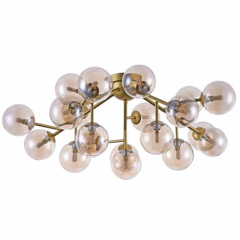 Потолочный Светильник Berries Chandelier Amber 75 матовое золото Янтарь (Amber) Потолочный Светильник Berries Chandelier Amber 75 матовое золото Янтарь (Amber) в Челябинске | Loft Concept