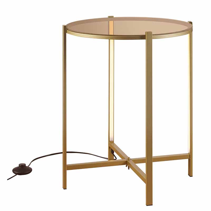 Приставной стол Galia Side Table Bronze LED Бронза Приставной стол Galia Side Table Bronze LED Бронза в Челябинске | Loft Concept