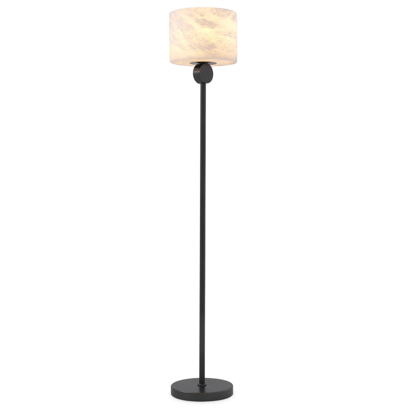 Торшер Eichholtz Floor Lamp Etruscan Bronze Темная бронза Белый Торшер Eichholtz Floor Lamp Etruscan Bronze Темная бронза Белый в Челябинске | Loft Concept