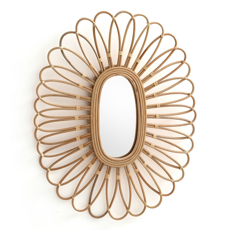 Зеркало Mirror Rattan Oval  в Челябинске | Loft Concept 