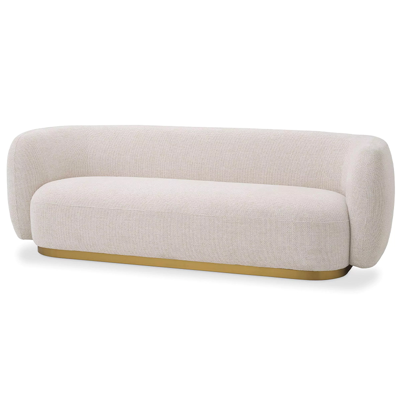 Диван Eichholtz Sofa Roxy Кремовый Латунь Диван Eichholtz Sofa Roxy Кремовый Латунь в Челябинске | Loft Concept