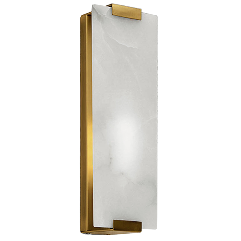 Бра Marble Rectangle Wall Lamp Brass Латунь Бра Marble Rectangle Wall Lamp Brass Латунь в Челябинске | Loft Concept