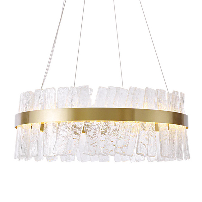 Люстра Ice Plates Chandelier Золотой Прозрачный Люстра Ice Plates Chandelier Золотой Прозрачный в Челябинске | Loft Concept