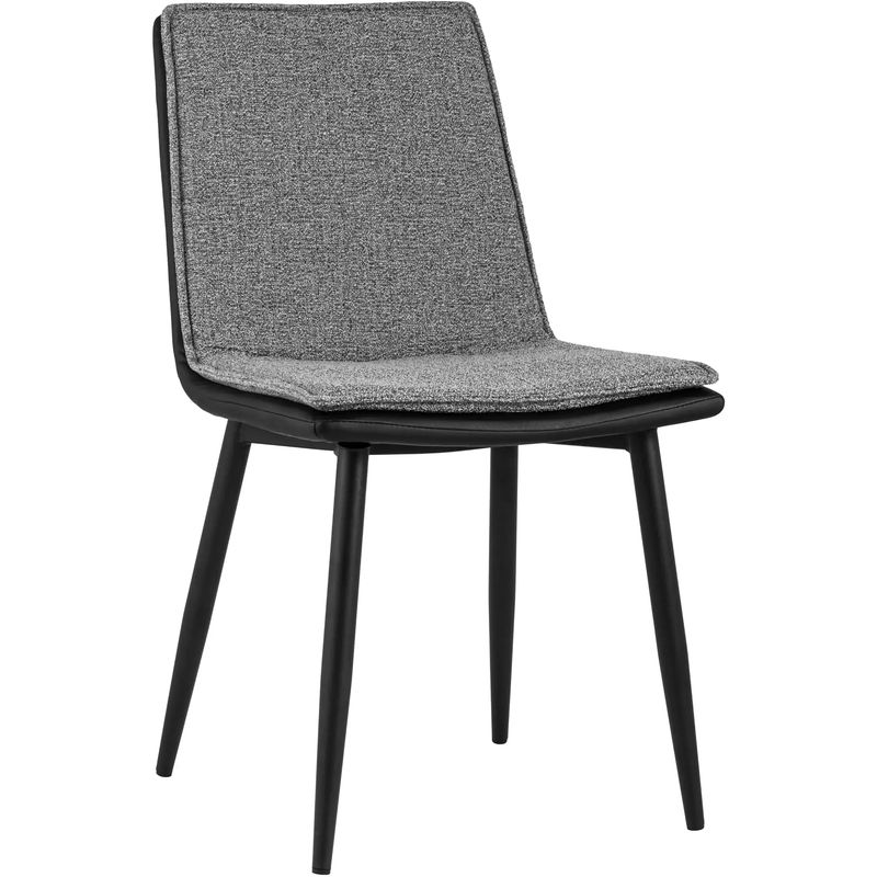 Стул Melissa Chair Серая Рогожка Серый Черный Стул Melissa Chair Серая Рогожка Серый Черный в Челябинске | Loft Concept