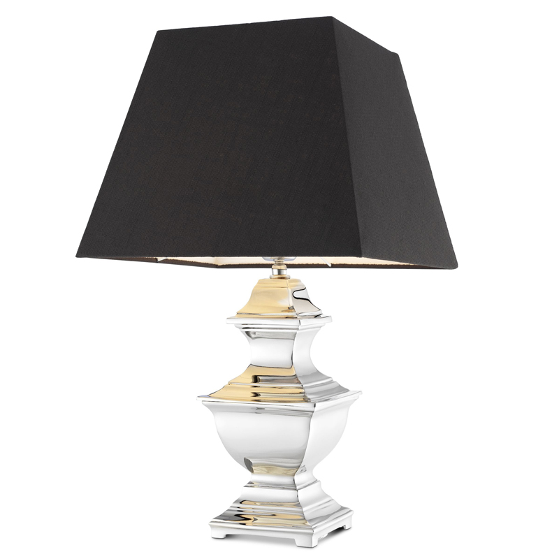 Настольная лампа Eichholtz Table Lamp Maryland Никель Черный Настольная лампа Eichholtz Table Lamp Maryland Никель Черный в Челябинске | Loft Concept