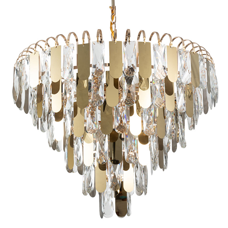 Люстра Beverly Chandelier 54 Золотой Прозрачный Люстра Beverly Chandelier 54 Золотой Прозрачный в Челябинске | Loft Concept