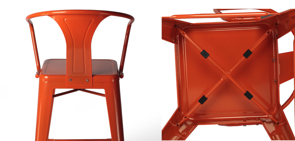 Барный стул Tolix Bar Stool 75 Armchair Backed Барный стул Tolix Bar Stool 75 Armchair Backed - Loft-Concept в Челябинске