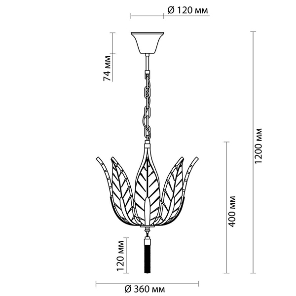 Люстра Glass Petals Chandelier 36 Люстра Glass Petals Chandelier 36 в Челябинске