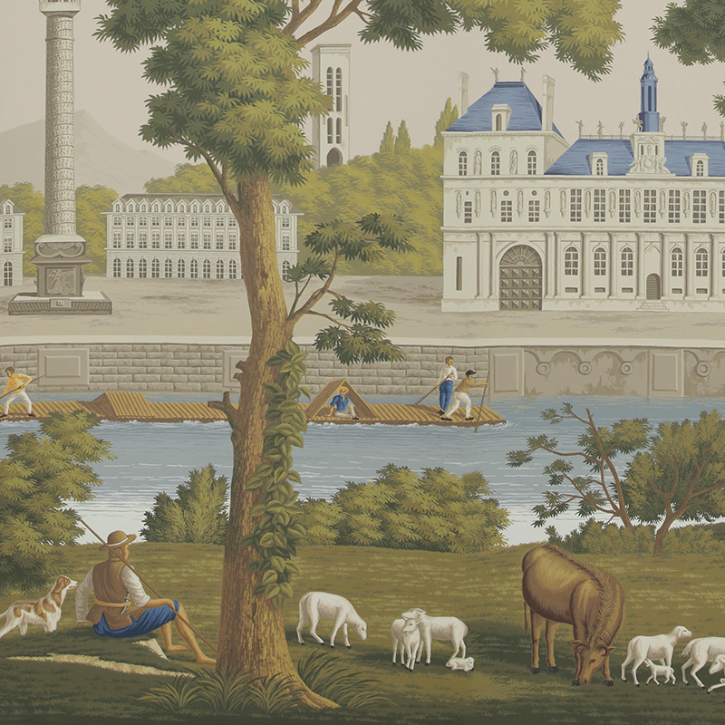 Обои ручная роспись Monuments of Paris Roberts on scenic paper Обои ручная роспись Monuments of Paris Roberts on scenic paper в Челябинске | Loft Concept