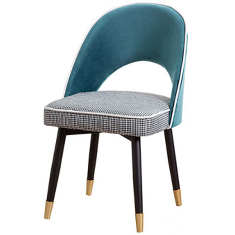 Стул Modern Chair Черно-белый Латунь Бирюзовый Стул Modern Chair Черно-белый Латунь Бирюзовый в Челябинске | Loft Concept