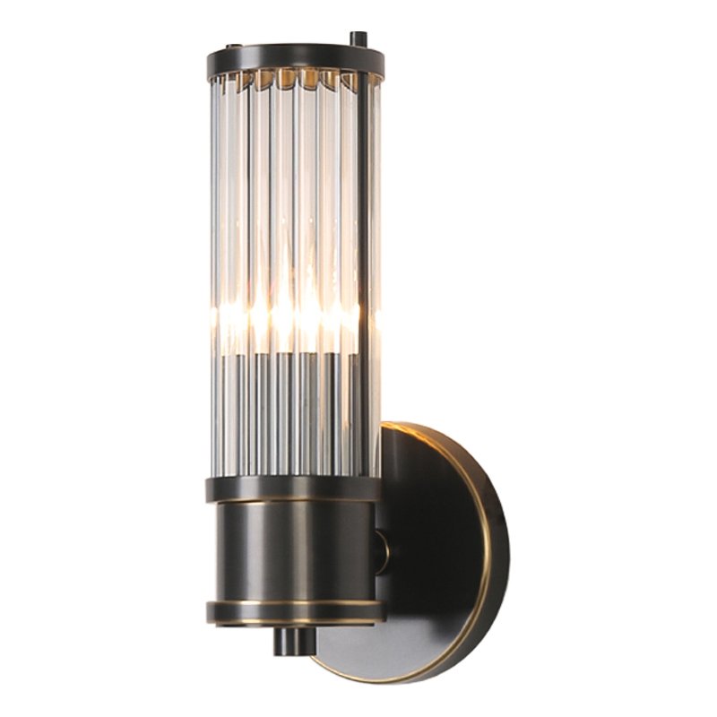 Ralph Lauren Бра Allen Single Sconce Темная бронза Прозрачный (Transparent) в Челябинске | Loft Concept 