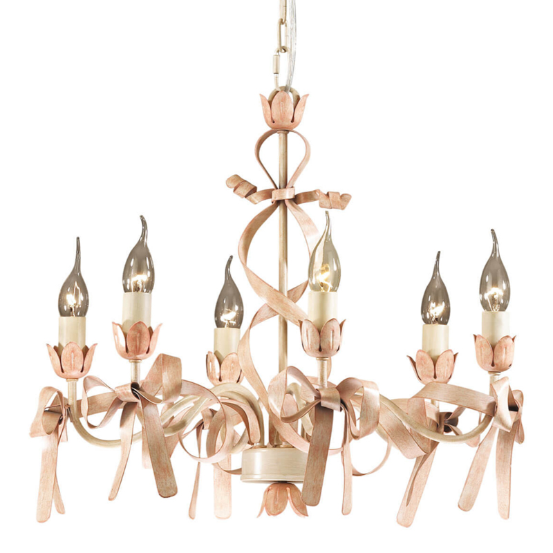 Люстра Kinder rosset 6 Dirty Rose Кремовый Люстра Kinder rosset 6 Dirty Rose Кремовый в Челябинске | Loft Concept