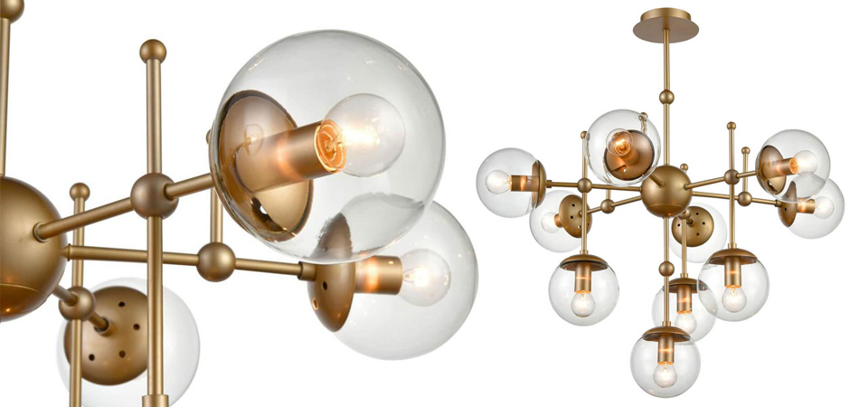 Люстра Gold Balls Chandelier 10 Люстра Gold Balls Chandelier 10 - Loft-Concept в Челябинске
