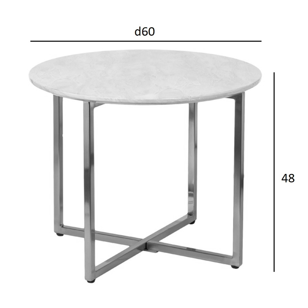 Столик журнальный круглый с черной столешницей Marsali Coffee Table Столик журнальный круглый с черной столешницей Marsali Coffee Table в Челябинске