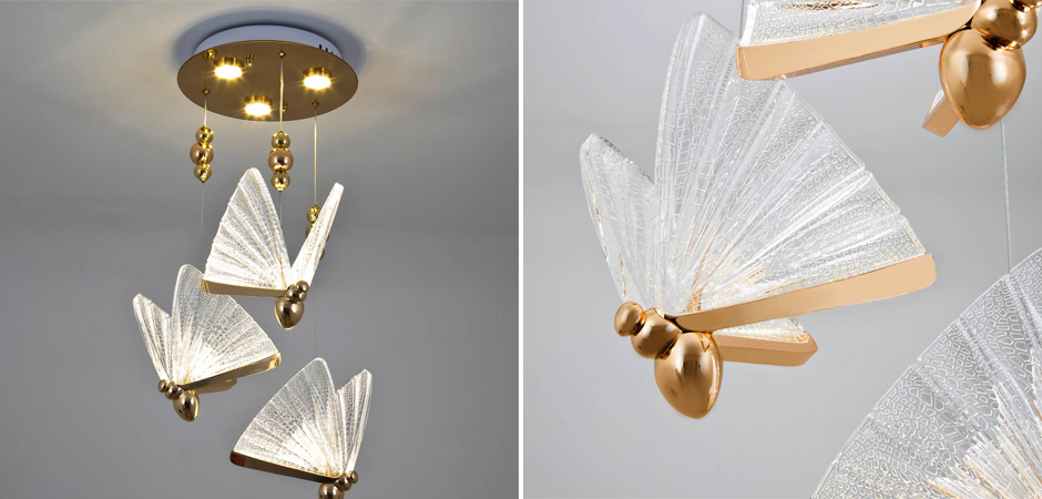 Тройной Подвесной Светильник Butterfly Тройной Подвесной Светильник Butterfly - Loft-Concept в Челябинске