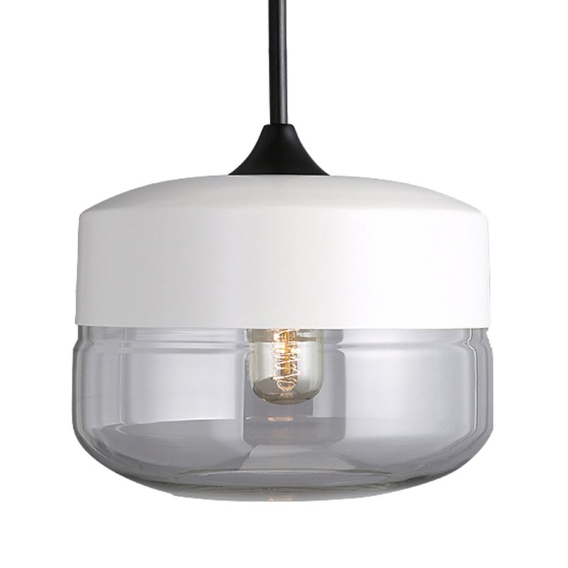 Подвесной светильник Hanglamp zwart glas White II Белый Прозрачное Стекло Подвесной светильник Hanglamp zwart glas White II Белый Прозрачное Стекло в Челябинске | Loft Concept