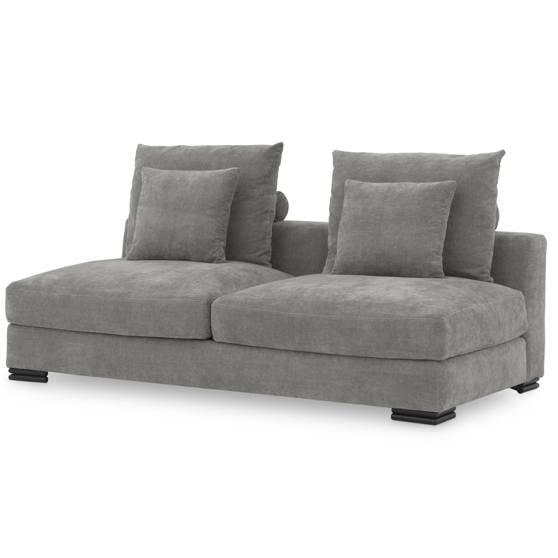 Диван Eichholtz Sofa Clifford 2-Seater grey Серый Черный Диван Eichholtz Sofa Clifford 2-Seater grey Серый Черный в Челябинске | Loft Concept