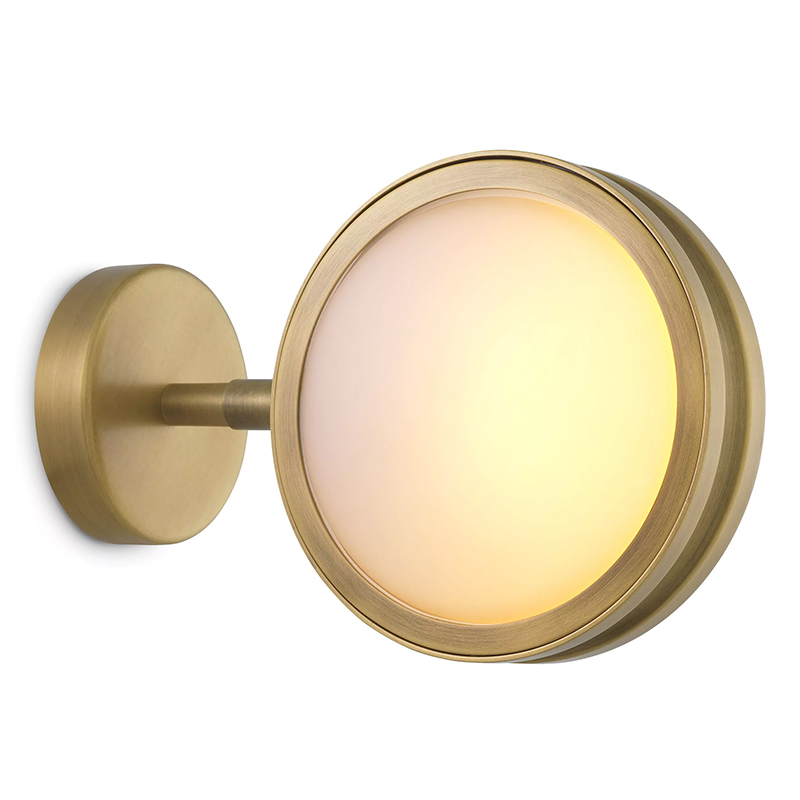 Бра Eichholtz Wall Lamp Blaize Латунь Белое матовое стекло Бра Eichholtz Wall Lamp Blaize Латунь Белое матовое стекло в Челябинске | Loft Concept
