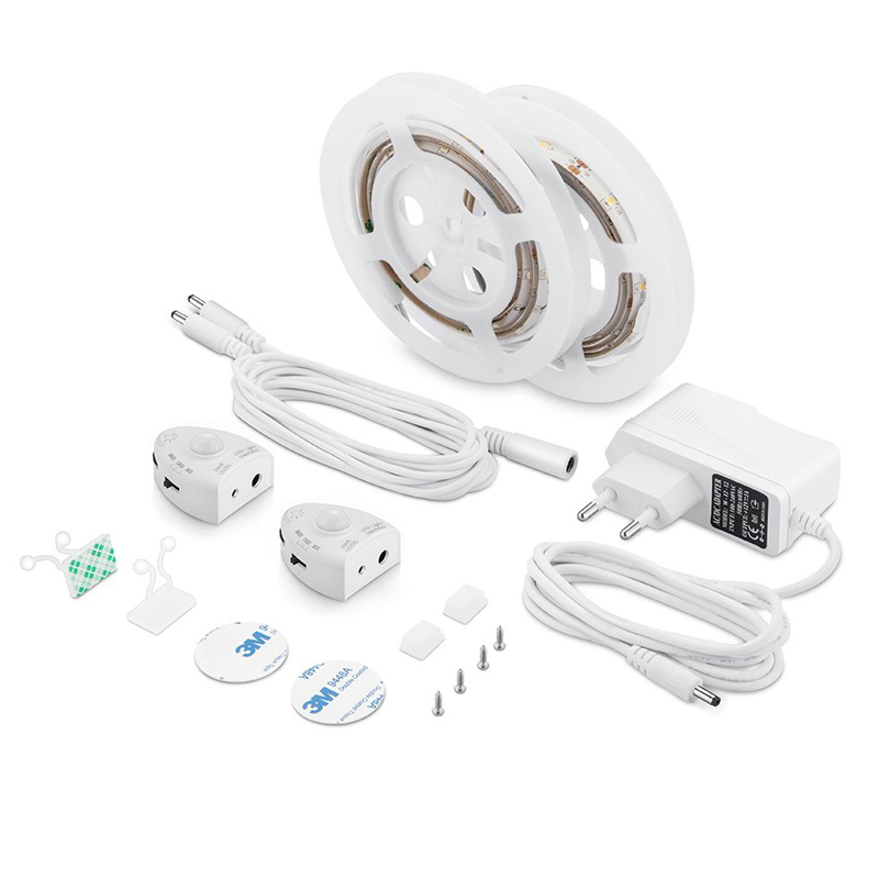 Комплект светодиодной ленты 2,4W/m 30LED/m 2835SMD теплый белый 2х1,2M Белый Комплект светодиодной ленты 2,4W/m 30LED/m 2835SMD теплый белый 2х1,2M Белый в Челябинске | Loft Concept