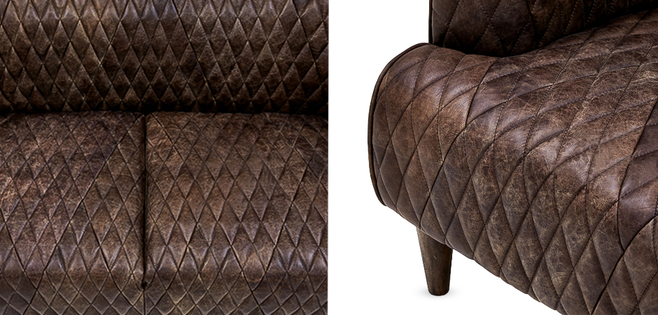 Диван Rhombuses Upholstery Triple Sofa Диван Rhombuses Upholstery Triple Sofa - Loft-Concept в Челябинске