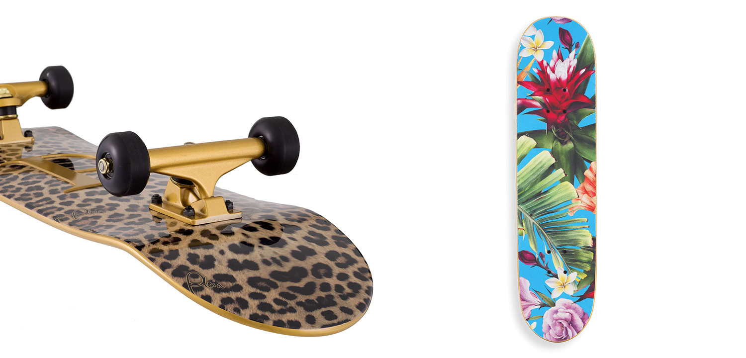 Арт-объект на стену Philipp Plein Skateboard Leopard PLEIN - фото