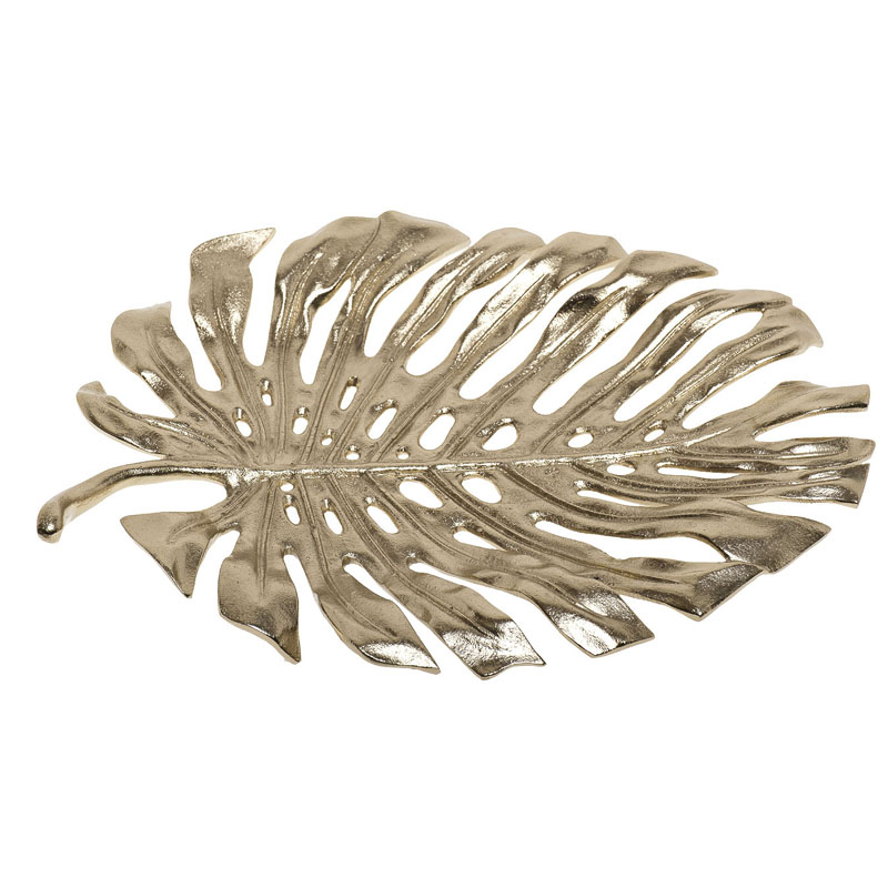 Поднос Monstera Leaf Золотой Поднос Monstera Leaf Золотой в Челябинске | Loft Concept