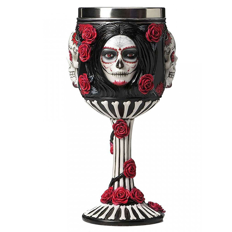 Кубок Santa Muerte Черный Красный Кубок Santa Muerte Черный Красный в Челябинске | Loft Concept